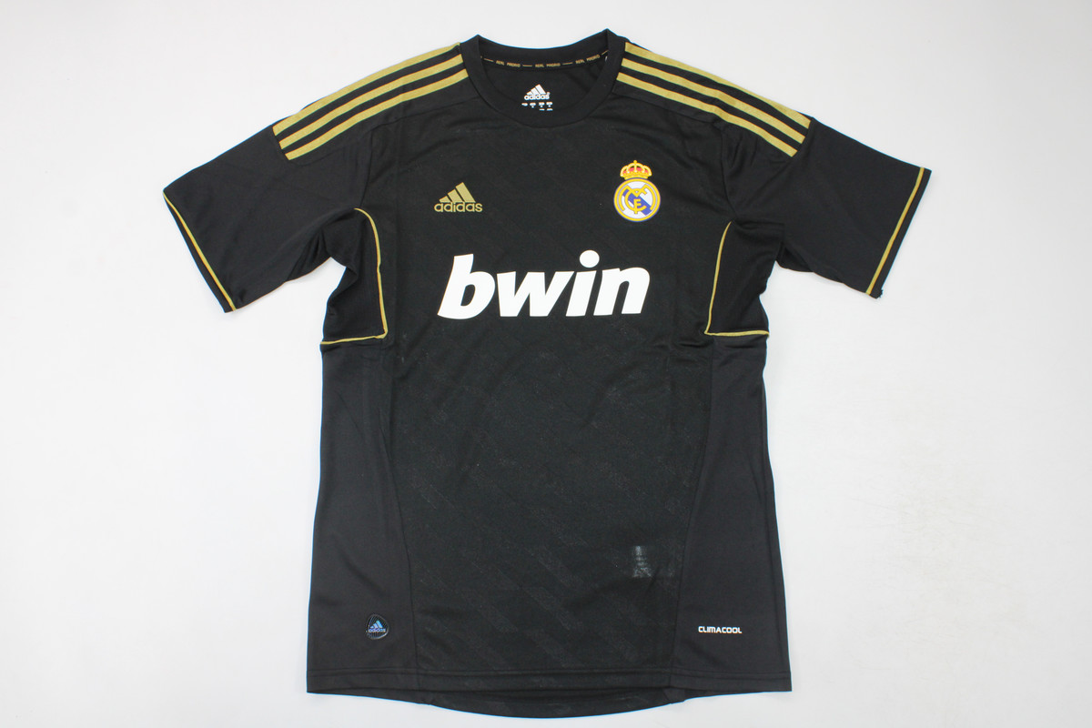 AAA Quality Real Madrid 11/12 Away Black Soccer Jersey